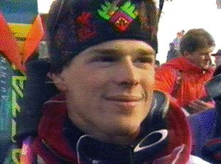 Jean-Luc Brassard lors des Jeux olympiques de Lillehammer en 1994