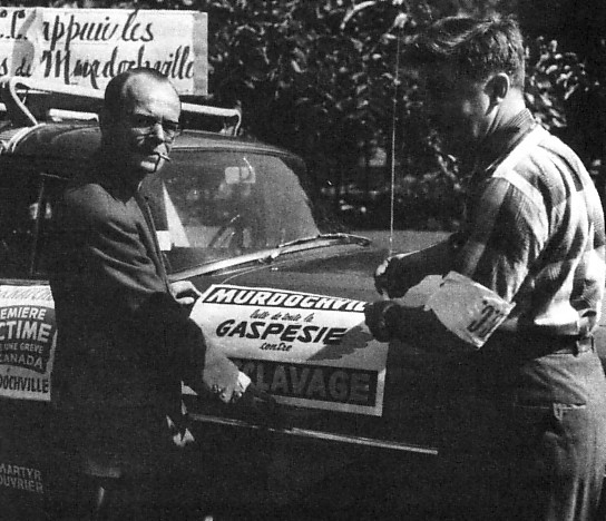 Jean Marchand (à droite) et Gérard Picard