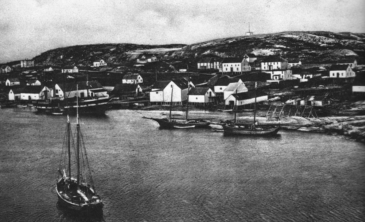 Vue générale de Battle Harbor au Labrador