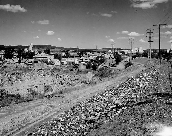 Un coin de la ville de Thetford Mines