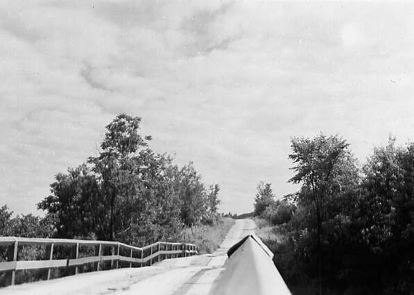 Le pont passe du lac Lemoine à Dubisson en 1947