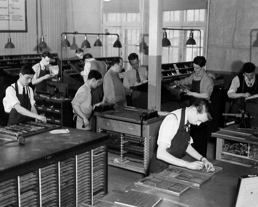Reportage sur l'École des Arts graphiques de Montréal en 1947