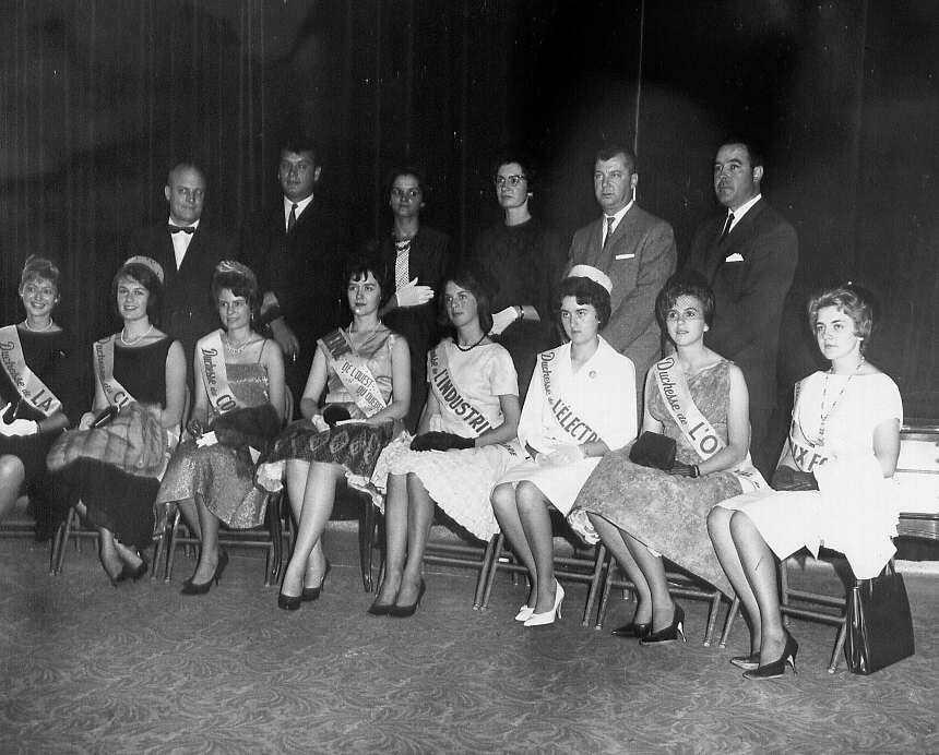 Couronne de la reine de l'Ouest du Québec lors de l'exposition de Rouyn en 1962