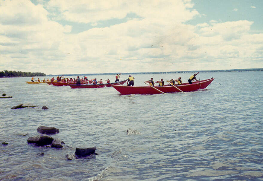 Compétition de raftmen à Hull en 1971
