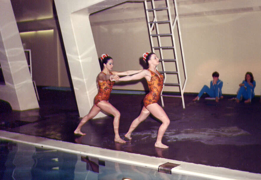 Nage synchronisée aux Jeux d'hiver du Québec à Montréal en 1972