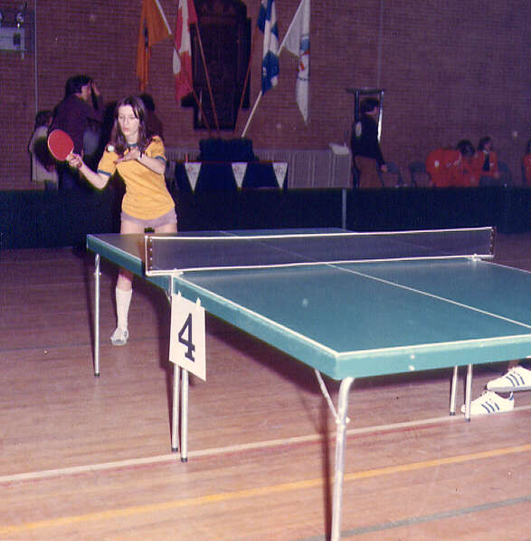 Tennis de table lors des Jeux du Québec à Montréal en 1972