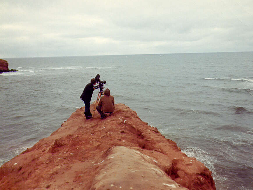 Tournage cinématographique aux Îles de la Madeleine, 1975
